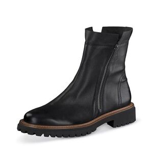 NIB Paul Green Justine Black Leather Ankle Boots
